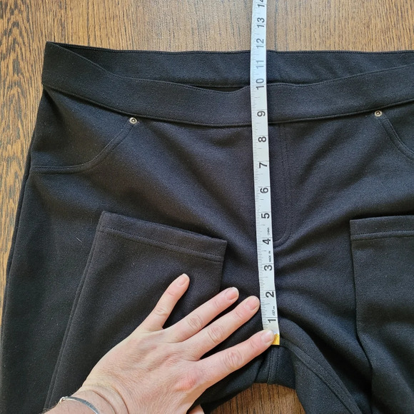 Hue Skinny Fit Sleek Ponte Black Leggings Size Women's XL - Picture 7 of 11